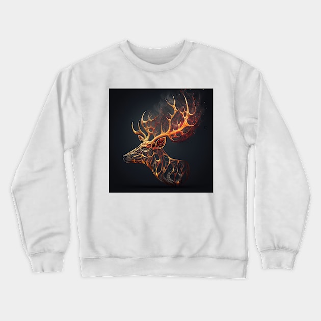 Stag Wisps 12 Crewneck Sweatshirt by thewandswant